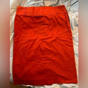 Red Straight Pencil Skirt by Sandro Studio